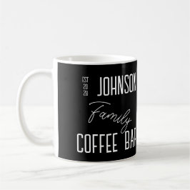 Familjekaffe, svart och vitt, Namn Kaffemugg