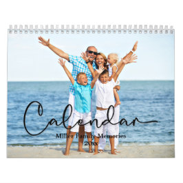 Familjekalender, Modern Anpassningsbar Photo Kalender