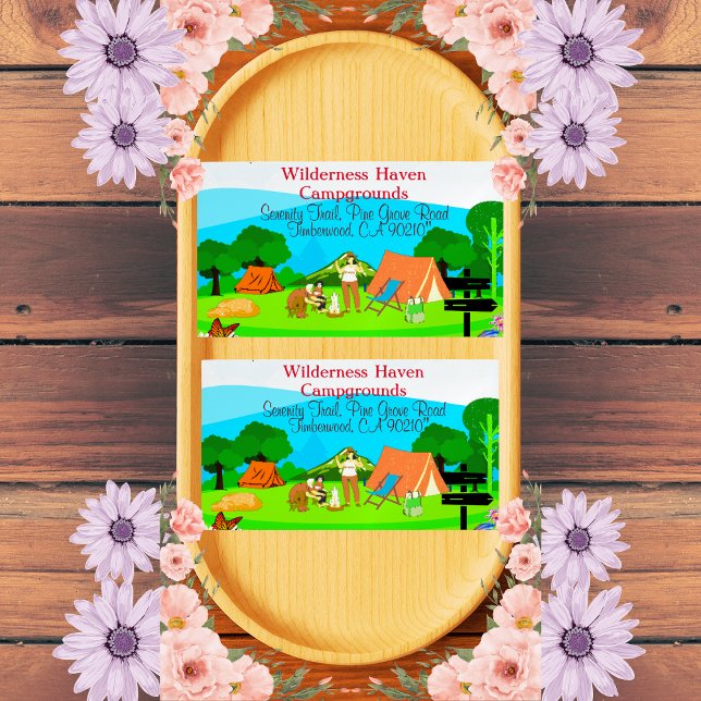 Familjekampanjens kampanjkorttyp inspirerad magnetiska visitkort (Skapare uppladdad)