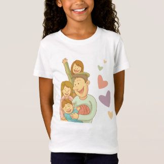 Familjekärlek Flick-T-Shirt T Shirt