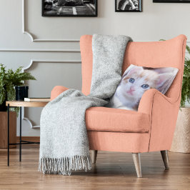 Familjekatt två foto kudde