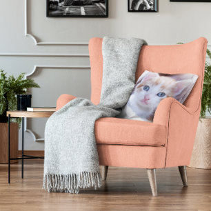 Familjekatt två foto kudde