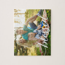 Familjeknutpar: Personlig Photo Puzzle w Pussel