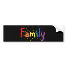 Familjekonfetti Rainbow på Black