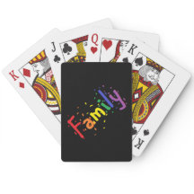 Familjekonfetti Rainbow på Black