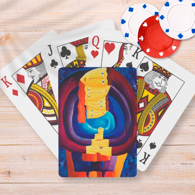 Familjekonfigurationer - Modern Porträtt-målning Casinokort (Skapare uppladdad)