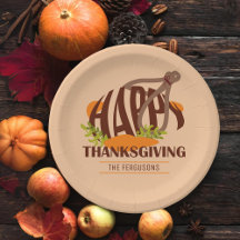 Familjekonstnärlig Thanksgiving Turkiet Brown & Or