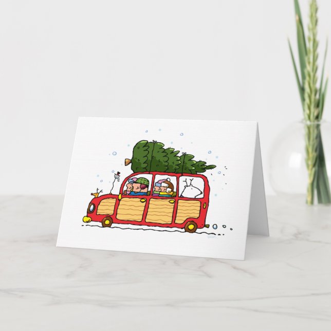 Familjekort i Julgran! Helgkort (Framsida)