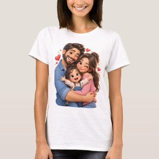 Familjekram 3D-figur T-shirt