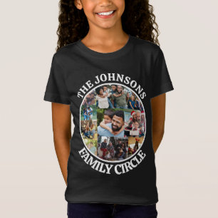 Familjekrets Personlig unik fotokollage T Shirt