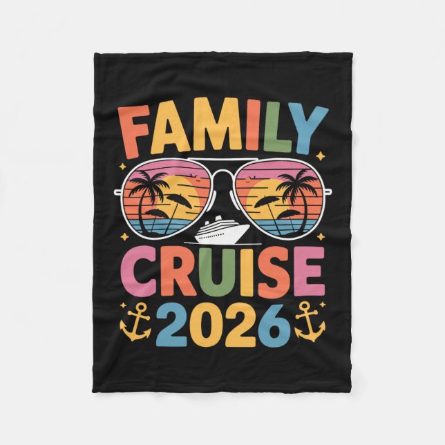 Familjekryssning 2026 1  fleecefilt (Framsidan)