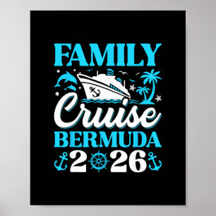Familjekryssning 2026 Bermuda Familj Matchande Poster