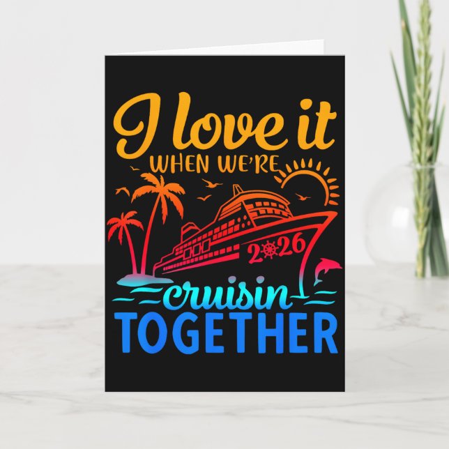 Familjekryssning 2026 Jag älskar när vi kryssar ti Kort (Framsida)