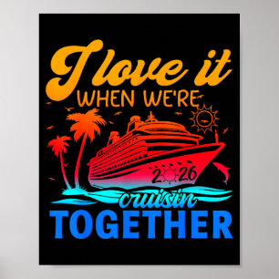 Familjekryssning 2026 Jag älskar när vi kryssar ti Poster
