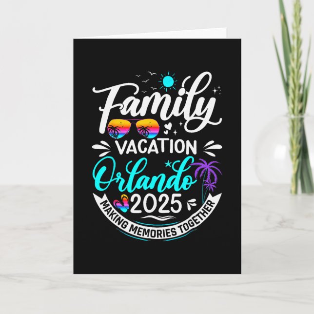 Familjekryssning 2026 Kryssning Matchande Semester Kort (Framsida)