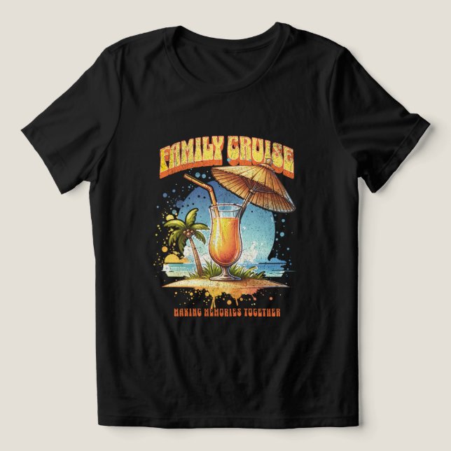 Familjekryssning 2026 Skapa Minnen Tillsammans T Shirt (Design Framsida)