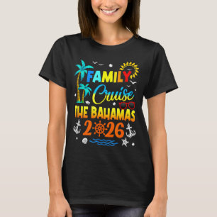 Familjekryssning Bahamas 2026 Sommar Matchning Vak T Shirt