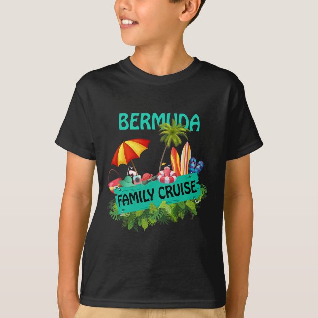 Familjekryssning Bermuda  T Shirt (Framsida)