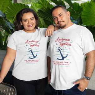 Familjekryssning Förankrad Tillsammans Återförenin T Shirt