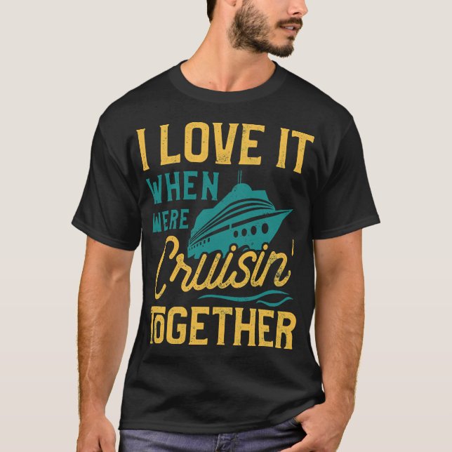 Familjekryssning, gruppkryssning, rena kryssningsg t shirt (Framsida)