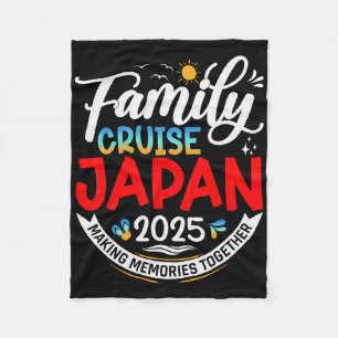 Familjekryssning Japan 2025 Matchande familjesemes Fleecefilt