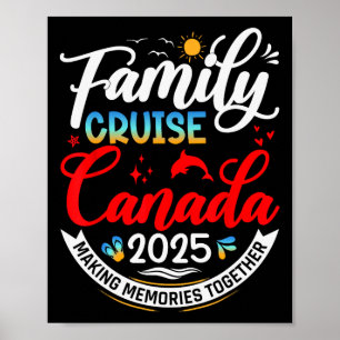 Familjekryssning Kanada 2025 Kanada Familjeutflykt Poster