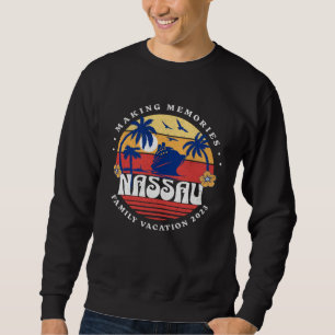 Familjekryssning Nassau Bahamas 2023 Souvenir Minn Lång Ärmad Tröja