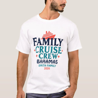 Familjekryssningsbesättning Anpassade Matchande T Shirt