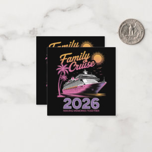 Familjekryssningsgänget 2026 Semester Matchande Re Anteckningskort