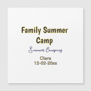 Familjelägerresa anpassa namn datumSommar