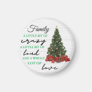 Familjeliten bit av Crazy Loud Kärlek jul Magnet