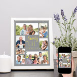 Familjelivets Grått- och Gult-fotokollage Poster<br><div class="desc">Poster utskrift som du vill anpassa med 7 av dina favoritfoton i familjen. "Family Life är Best Life" är skrivet med avslappnad och typsnitt för smala och har en färg palett av grått och gult på trenden (redigerbar). Lägg till dina foton, arbeta medsols från den översta lämnat och fotomallen skapar...</div>