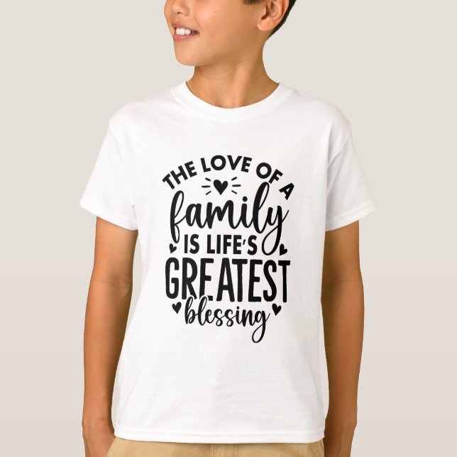 Familjelivets Underbarare blending Kids T Shirt (Framsida)