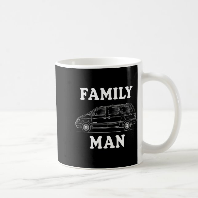 Familjemans Minivan Humor För Stolta Pappa Liv Fan Kaffemugg (Höger)