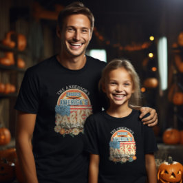 Familjematchande eget namn Skydda USA Parker T Shirt
