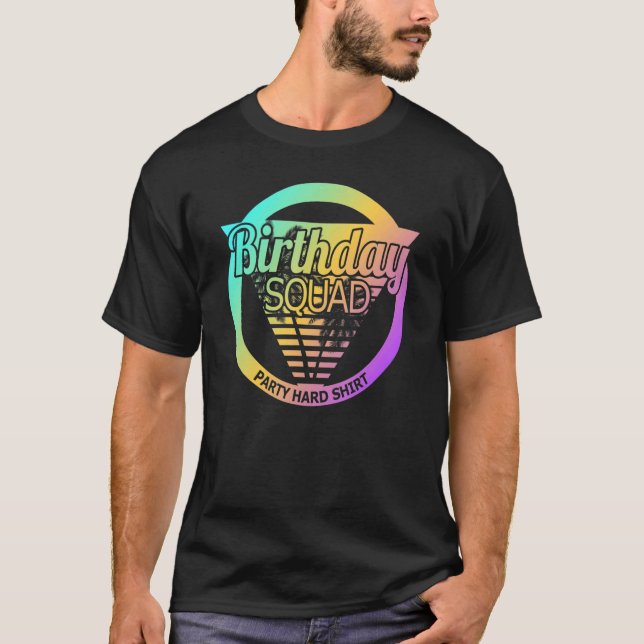 Familjematchande födelsedag Firat Birthday Squad T Shirt (Framsida)