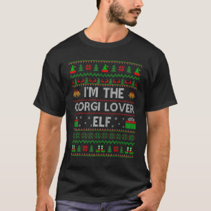 Familjematchande ful är jag Corgi hund  Elf Jesus T Shirt