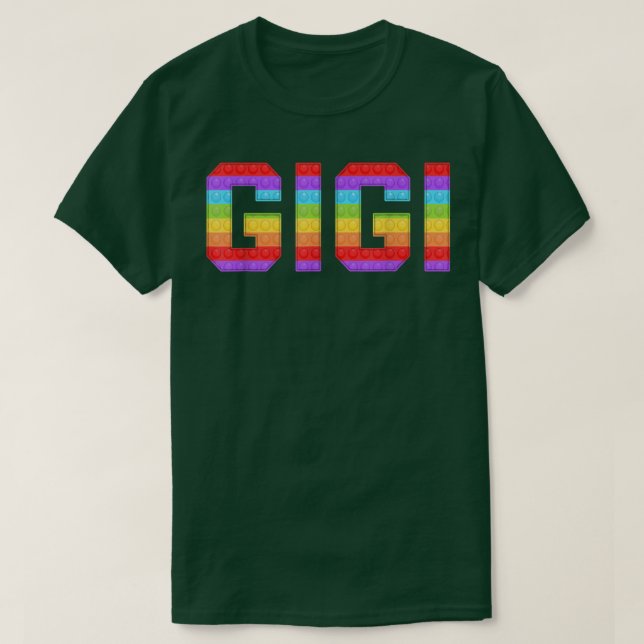 Familjematchande gigi Pop it Birthday Girls Boys T Shirt (Design framsida)
