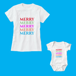 Familjematchande God jul-utfall T Shirt