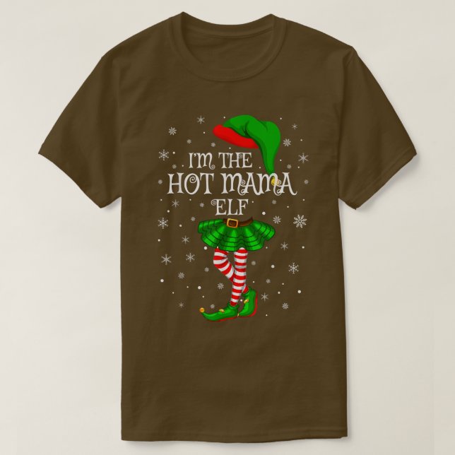 Familjematchande kvinnor flickor Jag är Hett Mamma T Shirt (Design framsida)