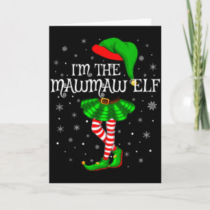 Familjematchande kvinnor flickor jag är Mawmaw Elf Kort