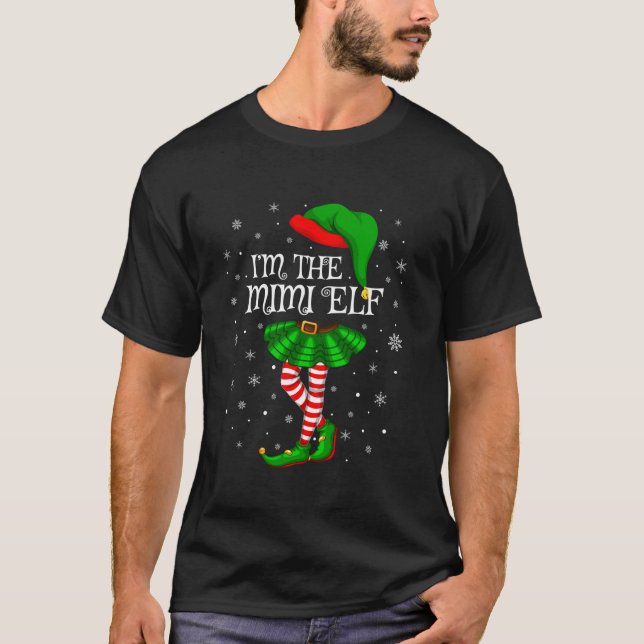 Familjematchande kvinnor flickor Jag är Mimi Elf C T Shirt (Framsida)