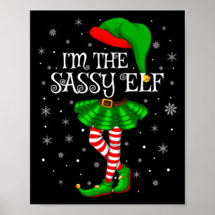 Familjematchande kvinnor flickor Jag är Sy Elf Chr Poster