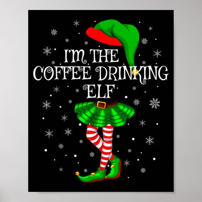Familjematchande Kvinnor Flickor Kaffe Drickande E Poster (Framsidan)