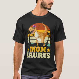 Familjematchande Momsaurus Dinosaurie Mom Saurus T Shirt
