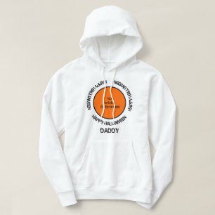Familjematchande Pappa Typography Happy halloween Hoodie