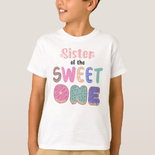 Familjematchande sötsaker en födelsedag Lollipop C T Shirt