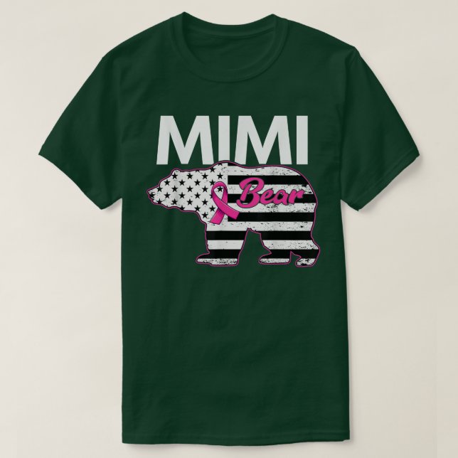 Familjematchande Tee Mimi Bear Breast Cancer Aware (Design framsida)