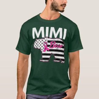 Familjematchande Tee Mimi Bear Breast Cancer Aware