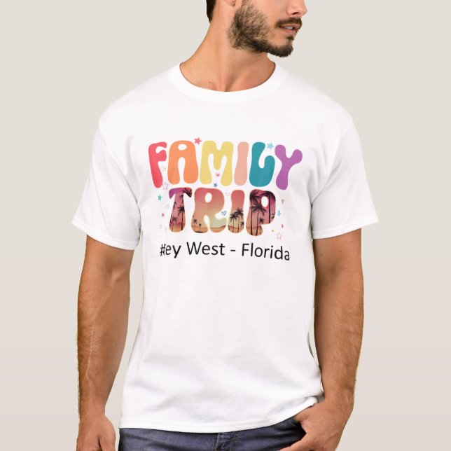 Familjematchmatchning för familjen Resa Nyckel Flo T Shirt (Framsida)